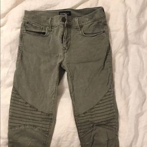 Express moto jeans- army green